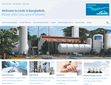 Tablet Screenshot of linde.com.bd